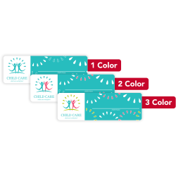 Custom 1, 2 Or 3 Color Printed Labels/Stickers, Rectangle, 1-3/8"  x 4-1/4", Box Of 250