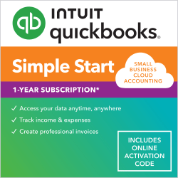 Intuit Quickbooks Online Simple Start, 2024, 1-Year Subscription, Mac/Windows® Compatible, ESD