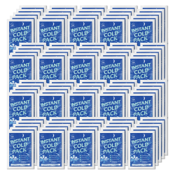 AllSett Health® Instant Disposable Cold Packs, 6" x 4-1/2", Blue, Pack Of 100 Cold Packs