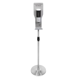 CSL Touch-Free Hand Sanitizer Dispenser with Stand, 60"H x 15"W x 15"D, Stainless Steel