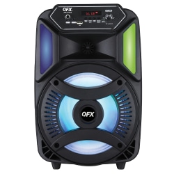 QFX PBX-803 17W True Wireless Stereo Bluetooth Rechargeable Speaker With Remote, Black