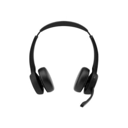 Cisco Dual-Ear, Carbon Black Headset Bundle - Google Assistant, Siri - Stereo - USB Type A - Wired/Wireless - HSWL722BUNAC