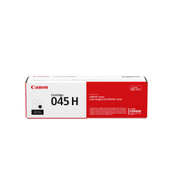 Canon® 045H Black High Yield Toner Cartridge, 1246C001