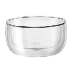 Zwilling Sorrento Double-Wall Glass Bowl Set, 12" x 12" x 6", Clear, Set Of 2 Bowls
