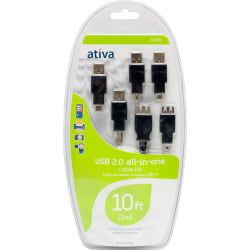 Ativa™ 6-In-1 USB Cable Kit
