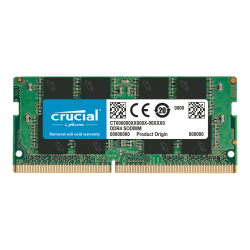 Crucial 8GB DDR4-2400 SODIMM - For Notebook - 8 GB - DDR4-2400/PC4-19200 DDR4 SDRAM - 2400 MHz - CL17 - 1.20 V - Non-ECC - Unbuffered - 260-pin - SoDIMM