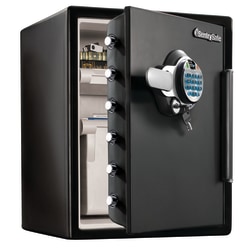 Sentry®Safe Fingerprint Safe, 125 Lb, 2 Cu. Ft., Black