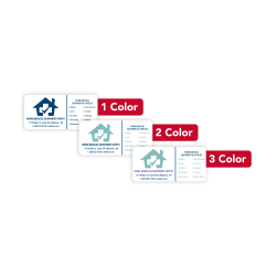 Custom 1, 2 Or 3 Color Printed Labels/Stickers, Rectangle, 1-1/4" x 2-5/8", Box Of 250