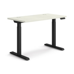 HON Coordinate Electric Adjustable Height Standing Desk, 58"W x 28"D, Silver Mesh/Black