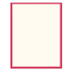 Gartner™ Studios Design Paper, 8 1/2" x 11", 60 Lb, Red Border, Pack Of 100 Sheets