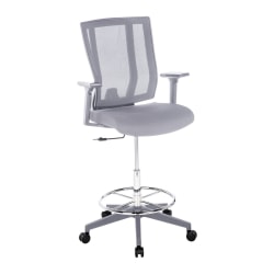 VARI Nylon High-Back Drafting Chair, Gray