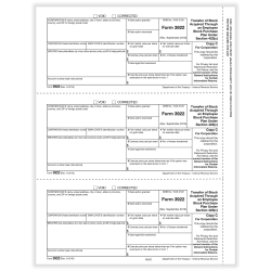 ComplyRight™ 3922 Tax Forms, Copy C, 3-Up, Laser, 8-1/2" x 11", Pack Of 150 Forms