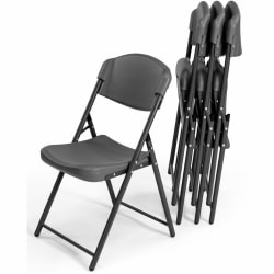 Iceberg Rough-N-Ready Blow-Molded Folding Chairs - High-density Polyethylene (HDPE) Seat Material - Hig - 64037