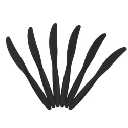 JAM PAPER Big Party Pack of Premium Plastic Knives, Black, 100 Disposable Knives/Box