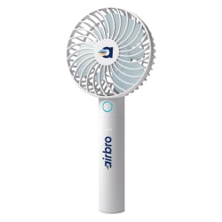 airbro™ 2,600-mAh 5-Speed 6-Blade Portable Handheld Mini Fan with Detachable Power Bank & USB Charging Dock, White, FHA-30