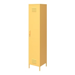 Ameriwood™ Home Cache Single Metal Locker Storage Cabinet, 72-7/8"H x 15"W x 15-3/4"D, Yellow