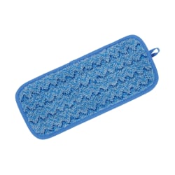 Rubbermaid® Hygen Microfiber Floor Pads, 11", Blue, Pack Of 6 Pads