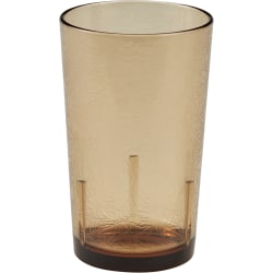 Cambro Del Mar Styrene Tumblers, 12 Oz, Light Amber, Pack Of 36 Tumblers