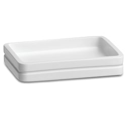 Erwyn Products Malibu Soap Dishes, White, Pack Of 24 Dishes