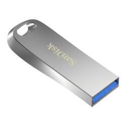SanDisk® Ultra Luxe USB 3.1 Flash Drive, 256GB, Silver