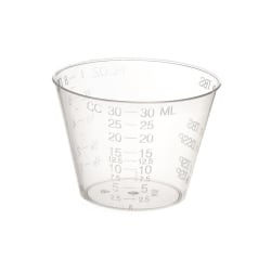 Medline Non-Sterile Graduated Plastic Medicine Cups, Drams, 1 Oz, Clear, Pack Of 5,000