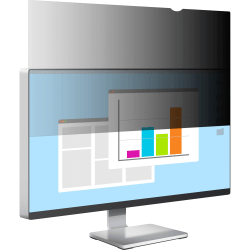 SKILCRAFT® 23.8" Widescreen LCD Monitor Privacy Filter, Matte Black