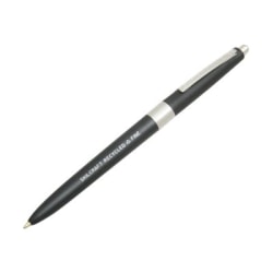 SKILCRAFT® AbilityOne Retractable Ballpoint Pens, Fine Point, 30% Recycled, Black Ink, Box Of 12 Pens