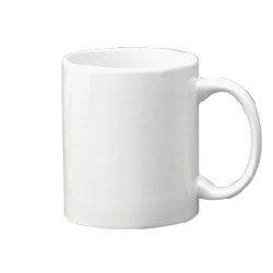 International Tableware European C-Handle Porcelain Mugs, 11 Oz, White, Pack Of 36 Mugs