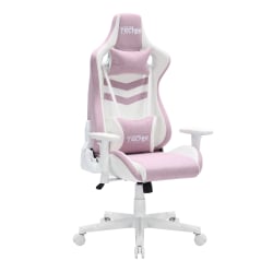 Techni Sport Pastel Series Ergonomic Faux Leather Computer Gaming Chair, Pink