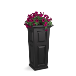 Mayne Nantucket Planter, 32"H, Black