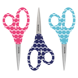 Westcott® Trendsetter Scissors, 8", Pointed, Multicolor
