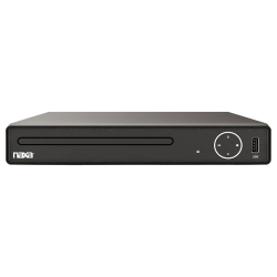 Naxa ND-865 Standard Digital DVD Player With Progressive Scan And Remote, 3-1/4"H x 9-15/16"W x 10-5/16"D, Black