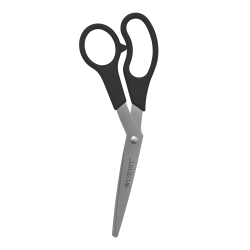 Westcott® All-Purpose Value Stainless Steel Scissors, 8", Bent, Black