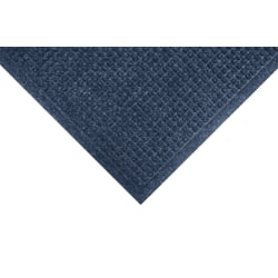 M+A Matting Waterhog Squares Fashion Floor Mat, 4' x 10', Navy