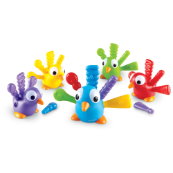 Learning Resources Fine Motor Peacock Pals, Multicolor, Pre-K