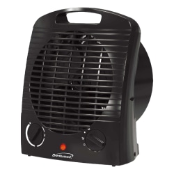 Brentwood® H-F306 1,500-Watt-Max Portable Electric Space Heater and Fan, Black