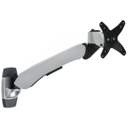 Mount-It! MI-34114 Fully Adjustable Monitor Wall Mount, 6"H x 2-9/16"W x 17"D, Silver