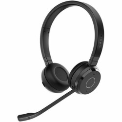 Jabra Evolve 65 SE Headset - Microsoft Teams Certification - Stereo - Wired/Wireless - Bluetooth - 98.4 ft - 20 Hz to 20 kHz - Over-the-head, On-ear - Binaural - Supra-aural - MEMS Technology Microphone - Black