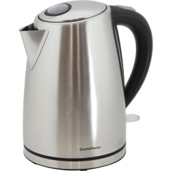 Edgecraft Chef's Choice 1.7L Brushed Stainless Steel Electric Kettle, Silver