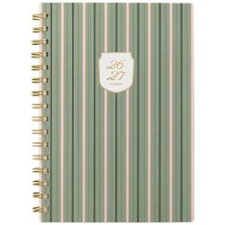 Cherrywood Lane for Mead Cambridge® Academic 2026-2027 Weekly Monthly Planner, Piper Stripe, Small, 5 1/2" x 8 1/2"