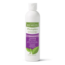 Medline Remedy Phytoplex Nourishing Vanilla Skin Cream, 8 Oz, Pack Of 24 Bottles