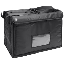 American Metalcraft Pizza Delivery Bag, 18" x 18" x 5", Black