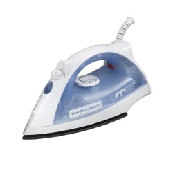 Hamilton Beach Commercial Lightweight Steam Iron, White/Blue, 10-3/4" x 5-3/4" x 4-13/16", 1/Each