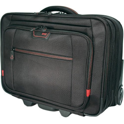 Mobile Edge Carrying Case (Roller) for 17.3" Notebook - Black - 14" Height x 18" Width x 10" Depth