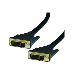 4XEM DVI-D Single Link Male to Male Digital Video Cable, 6', Black