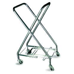 CSL Steel Hamper Stand, 36-1/2" x 17-1/4", Zinc