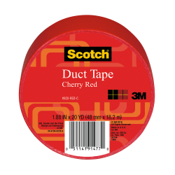 Scotch® Colored Duct Tape, 1 7/8" x 20 Yd., Red