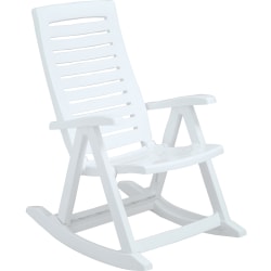 Inval Rimax Resin Rocking Chair, White