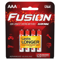 Rayovac Fusion Alkaline AAA Batteries - For Multipurpose - AAA - 240 / Carton