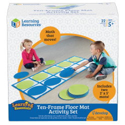 Learning Resources Ten-Frame Floor Mat Set Activity Set